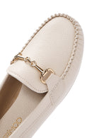 Kadın Bej Toka Detaylı Loafer | Derimod Kadın Bej Toka Detaylı Loafer | Derimod