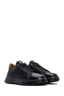 Men's Black Leather Sneaker | Derimod Men's Black Leather Sneaker | Derimod