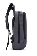 D-Pack Unisex Gray Technological Fabric Hardcase Backpack | Derimod D-Pack Unisex Gray Technological Fabric Hardcase Backpack | Derimod
