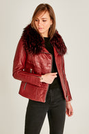 Anita Kadın Deri Ceket | Derimod Anita Kadın Deri Ceket | Derimod