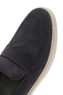 Erkek Gri Süet Deri Casual Loafer | Derimod Erkek Gri Süet Deri Casual Loafer | Derimod