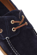 Erkek Lacivert Süet Deri Casual Ayakkabı | Derimod Erkek Lacivert Süet Deri Casual Ayakkabı | Derimod