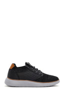 Men's Black Fabric Sneakers | Derimod Men's Black Fabric Sneakers | Derimod
