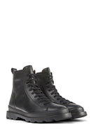Camper Women's Black Brutus Leather Boots | Derimod Camper Women's Black Brutus Leather Boots | Derimod