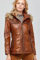 Teresa Kadın Deri Ceket | Derimod Teresa Kadın Deri Ceket | Derimod