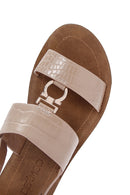 Women's Beige Ankle Strap Sandals | Derimod Women's Beige Ankle Strap Sandals | Derimod