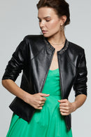 Olivia Kadın Deri Ceket | Derimod Olivia Kadın Deri Ceket | Derimod