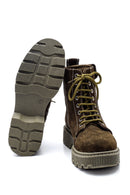 Women's Thick Soled Zippered Boots Suede Boots | Derimod Women's Thick Soled Zippered Boots Suede Boots | Derimod