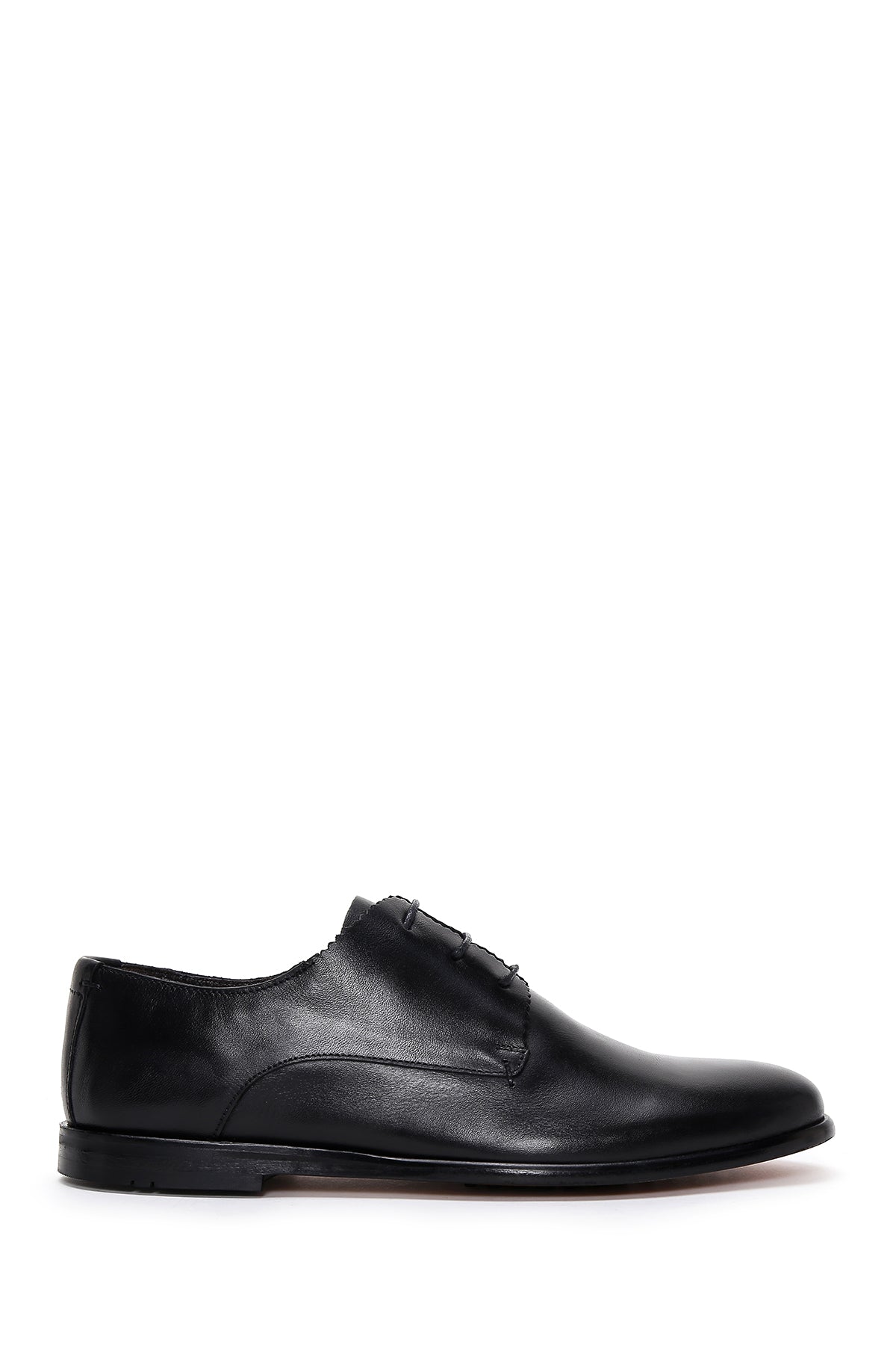 Erkek Siyah Bağcıklı Deri Klasik Ayakkabı