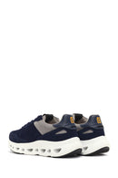 Derimod Studio Men's Navy Blue Lace-Up Thick-Soled Sneaker | Derimod Derimod Studio Men's Navy Blue Lace-Up Thick-Soled Sneaker | Derimod