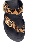 Women's Leopard Patterned Slippers | Derimod Women's Leopard Patterned Slippers | Derimod
