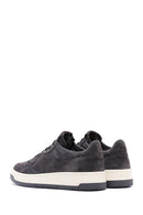 Men's Anthracite Suede Leather Sneaker | Derimod Men's Anthracite Suede Leather Sneaker | Derimod