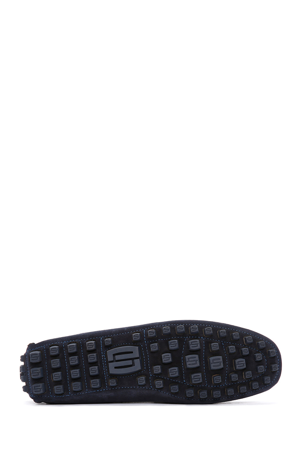 Erkek Lacivert Süet Deri Loafer