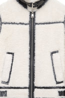 Verbier Women's Beige Teddy Coat | Derimod Verbier Women's Beige Teddy Coat | Derimod