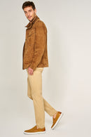 Perforated Tan Men's Leather Loafer | Derimod Perforated Tan Men's Leather Loafer | Derimod