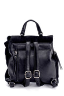 Women's Suede Detailed Backpack | Derimod Women's Suede Detailed Backpack | Derimod