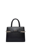 Women's Black Long Strap Chain Detailed Handbag | Derimod Women's Black Long Strap Chain Detailed Handbag | Derimod