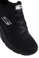Skechers Women's Black Fashion Fit Lace-Up Thick Sole Fabric Sneakers | Derimod Skechers Women's Black Fashion Fit Lace-Up Thick Sole Fabric Sneakers | Derimod