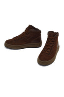 Male Brown Lace-up Thick-Soled Nubuck Leather Sport Boots | Derimod Male Brown Lace-up Thick-Soled Nubuck Leather Sport Boots | Derimod