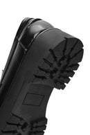 Women's Black Buckle Detailed Thick-Soled Leather Masculine Loafer | Derimod Women's Black Buckle Detailed Thick-Soled Leather Masculine Loafer | Derimod