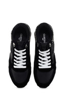 Alberto Guardiani Women's Black Wen Leather Thick Soled Sneaker | Derimod Alberto Guardiani Women's Black Wen Leather Thick Soled Sneaker | Derimod