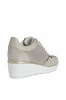 Geox Kadın Bej Ilde Dolgu Topuk Sneaker | Derimod Geox Kadın Bej Ilde Dolgu Topuk Sneaker | Derimod