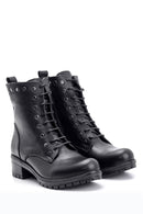 Women's Studded Detailed Leather Boots | Derimod Women's Studded Detailed Leather Boots | Derimod