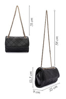 Women's Black Long Strap Printed Shoulder Bag | Derimod Women's Black Long Strap Printed Shoulder Bag | Derimod