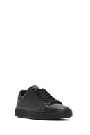 Erkek Siyah Bağcıklı Deri Sneaker | Derimod Erkek Siyah Bağcıklı Deri Sneaker | Derimod