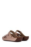 Women's Bronze Comfort Slippers | Derimod Women's Bronze Comfort Slippers | Derimod