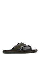 Erkek Siyah Deri Terlik | Derimod Erkek Siyah Deri Terlik | Derimod