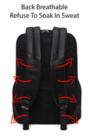 D-Pack Unisex Black Leather Backpack | Derimod D-Pack Unisex Black Leather Backpack | Derimod
