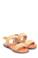 Kadın Örgü Detaylı Casual Sandalet | Derimod Kadın Örgü Detaylı Casual Sandalet | Derimod
