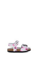 Geox Kız Bebek Beyaz Chalki Deri Sandalet | Derimod Geox Kız Bebek Beyaz Chalki Deri Sandalet | Derimod