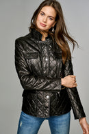 LAURA WOMEN'S LEATHER JACKET | Derimod LAURA WOMEN'S LEATHER JACKET | Derimod