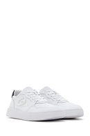 Alberto Guardiani Men's White New Era Thick Soled Leather Sneaker | Derimod Alberto Guardiani Men's White New Era Thick Soled Leather Sneaker | Derimod