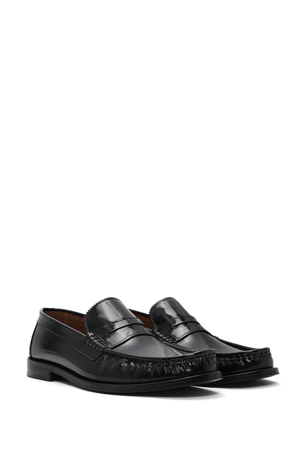 Erkek Siyah Deri Klasik Loafer