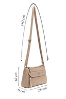 Women's Beige Long Strap Crossbody Bag | Derimod Women's Beige Long Strap Crossbody Bag | Derimod