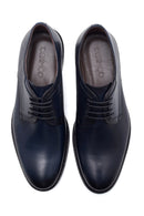 Men's Navy Blue Leather Classic Shoes | Derimod Men's Navy Blue Leather Classic Shoes | Derimod