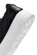 Women's Black Patent Leather Thick Soled Sneaker | Derimod Women's Black Patent Leather Thick Soled Sneaker | Derimod
