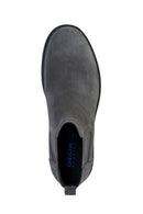 Geox Men's Gray Spherica Suede Leather Chelsea Boots | Derimod Geox Men's Gray Spherica Suede Leather Chelsea Boots | Derimod
