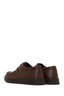 Male Brown Lace-up Leather Casual Shoes | Derimod Male Brown Lace-up Leather Casual Shoes | Derimod