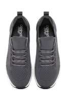 Derimod Zero Men's Gray Lace-Up Thick Soled Sneaker | Derimod Derimod Zero Men's Gray Lace-Up Thick Soled Sneaker | Derimod