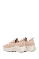 Kadın Pudra Kumaş Sneaker | Derimod Kadın Pudra Kumaş Sneaker | Derimod