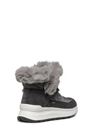 Geox Women's Gray D Spherica Active X2 Shearling Waterproof Leather Boots | Derimod Geox Women's Gray D Spherica Active X2 Shearling Waterproof Leather Boots | Derimod