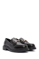 Kadın Siyah Tokalı Maskülen Loafer | Derimod Kadın Siyah Tokalı Maskülen Loafer | Derimod
