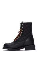 Harley Davidson Women's Black New Worker Leather Combat Boots | Derimod Harley Davidson Women's Black New Worker Leather Combat Boots | Derimod