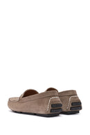 Men's Beige Suede Leather Loafer | Derimod Men's Beige Suede Leather Loafer | Derimod