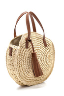 Women's Straw Shoulder Bag | Derimod Women's Straw Shoulder Bag | Derimod