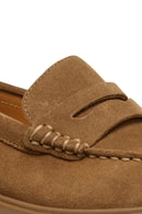 Geox Women's Tan Spherica Ec1 Suede Masculine Loafer | Derimod Geox Women's Tan Spherica Ec1 Suede Masculine Loafer | Derimod